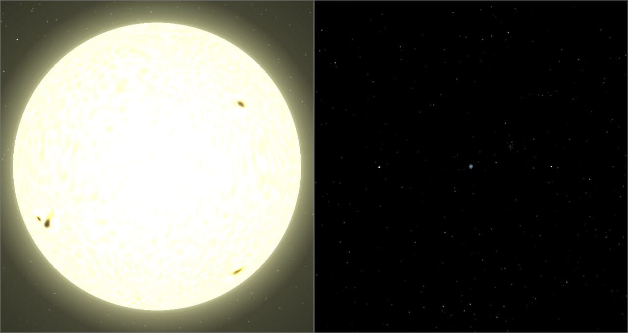 Soleil Terre comparaison