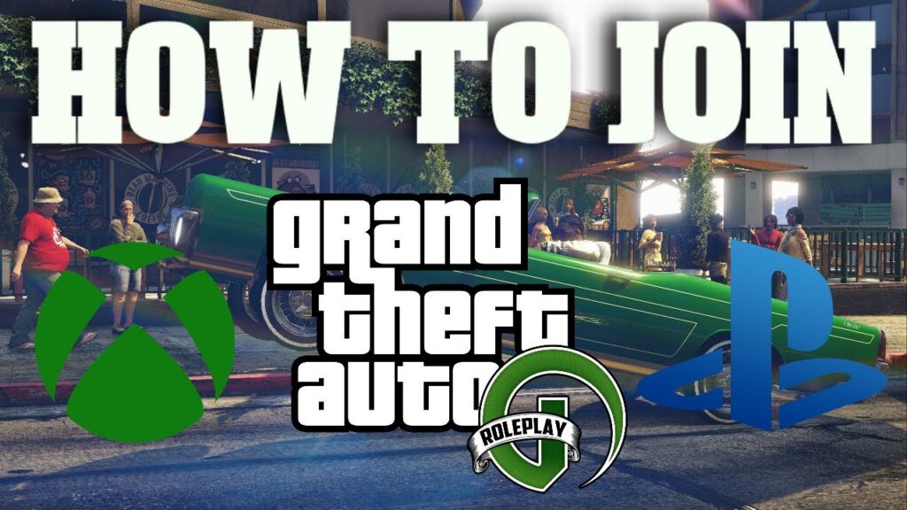 Joueurs en session GTA RP sur PS5 dans les rues de Los Santos